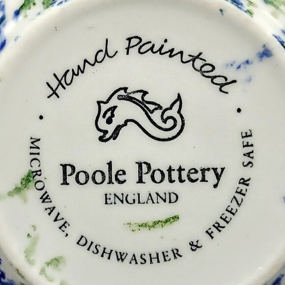 Vintage Hand-Painted Poole Pottery Vincent Ceramic Tea Cup - Picture 7 of 7